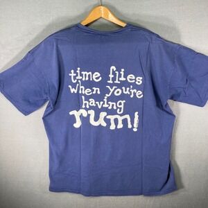 Bahamas High Flyer Rum‎ Time Flies Vintage T Shirt Mens XXL Graphic